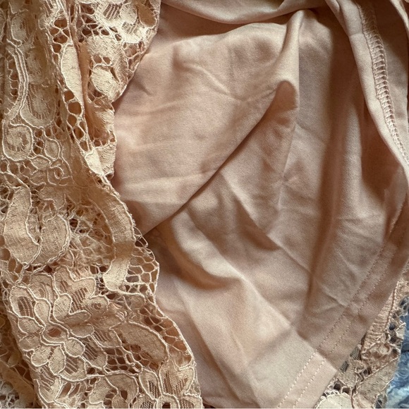 Nanette Lepore Blush Lace Blouse with Bow - Picture 4 of 7